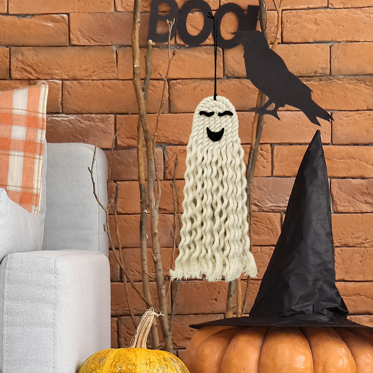 Fantasma Suspenso Halloween — Decoração