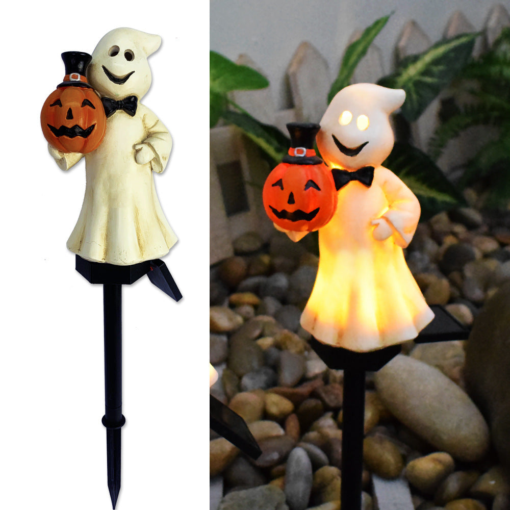 Lanterna Solar LED Halloween — Abóbora para Jardim