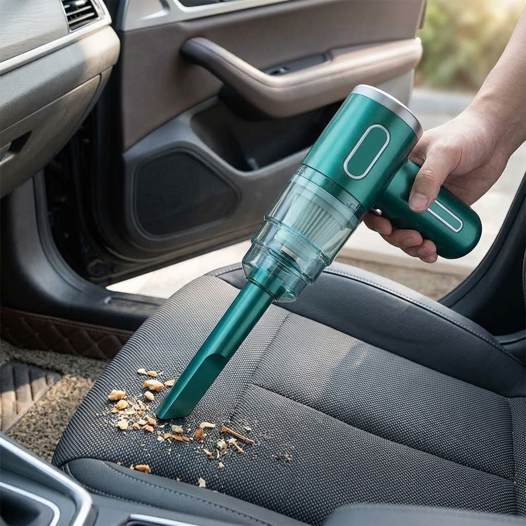 Mini Aspirador Portátil — Limpeza para Casa e Automóvel