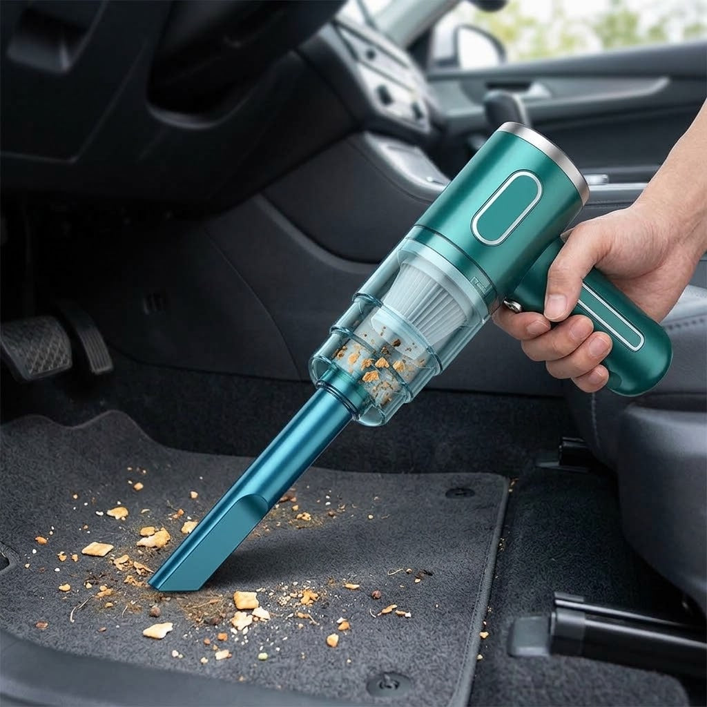 Mini Aspirador Portátil — Limpeza para Casa e Automóvel