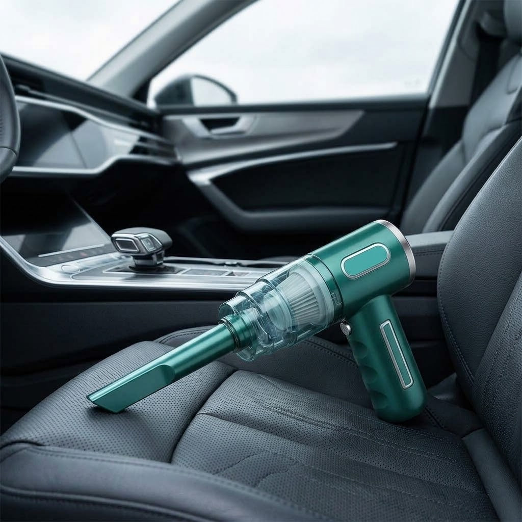 Mini Aspirador Portátil — Limpeza para Casa e Automóvel