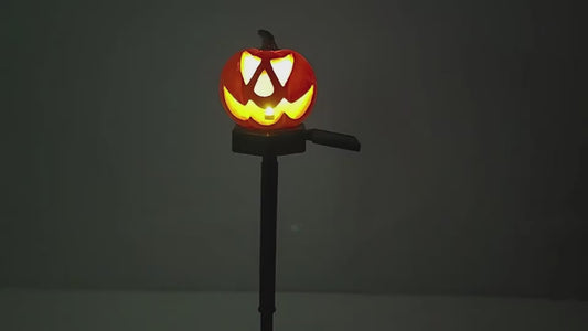 Lanterna Solar LED Halloween — Abóbora para Jardim
